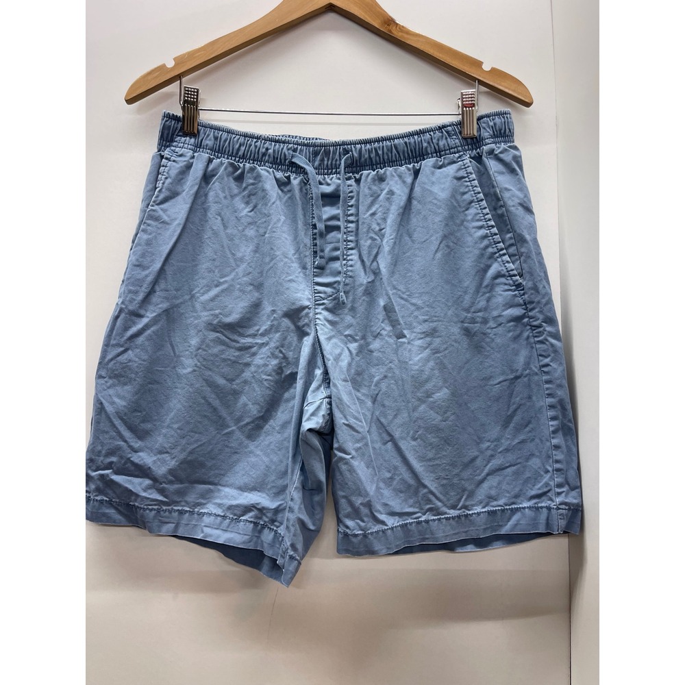 Gap Easy Short Mens Medium Blue Elastic Waist Drawstring Cotton Casual Shorts